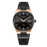 Alexandre Christie AC 8697 MDBBRBA Sapphire Black Dial Black Stainless Steel Strap