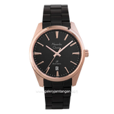 Alexandre Christie Primo Steel AC 1035 MD BBRBA Black Dial Black Stainless Steel Strap