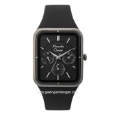 Alexandre Christie AC 2744 BF Black Multifunction Rubber Strap
