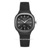 Alexandre Christie Passion AC 2B77 LH RIGBA Black Dial Black Rubber Strap