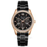 Alexandre Christie AC 2645 BF Black Rosegold Stainless Steel Strap