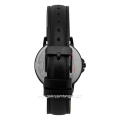 Alexandre Christie AC 1014 MD Full Black Leather Strap