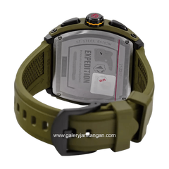 Expedition E 6782 M Army White Chronograph Rubber Strap