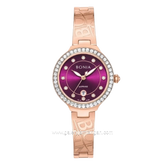 BONIA BNB10938-2567S Burgundy Rose Gold Dial Burgundy Stainless Steel Strap