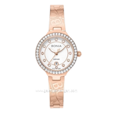 BONIA BNB10938-2517S Rose Gold Dial White Stainless Steel Strap