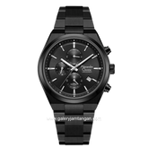 Alexandre Christie Chronograph AC 8697 MC BIPBA Black Dial Black Stainless Steel Strap