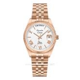 Alexandre Christie AC 5014 LEBRGSL White Dial Rose Gold Stainless Steel Strap