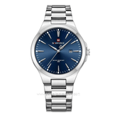 NAVIFORCE NF-9214 Silver Dial Blue Stainless Steel