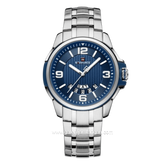 NAVIFORCE NF-9215 Silver Dial Blue Stainless Steel Strap