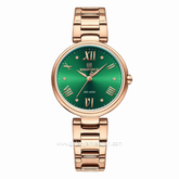 NAVIFORCE NF-5030 Rosegold Dial Green Stainless Steel Strap