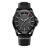 NAVIFORCE NF-8023 Full Black Leather Strap