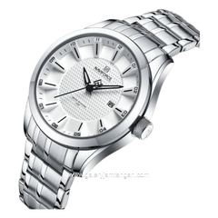 NAVIFORCE NF-8032 Silver Dial White Stainless Steel