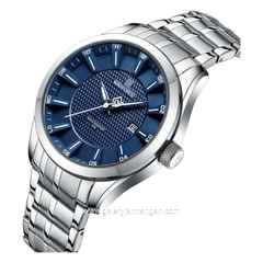 NAVIFORCE NF-8032 Silver Dial Navy Stainless Steel