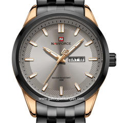 NAVIFORCE NF-9203M Black Rosegold Stainless Steel