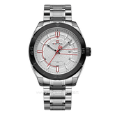 NAVIFORCE NF-9210 Silver Dial White Stainless Steel