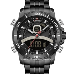 NAVIFORCE NF-9181M Digital Analog Full Black Stainless Steel