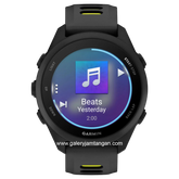 GARMIN FORERUNNER 170 MUSIC BLACK AMP YELLOW Smartwatch Silicone Strap