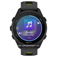 GARMIN FORERUNNER 170 MUSIC BLACK AMP YELLOW Smartwatch Silicone Strap