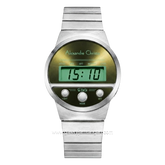 Alexandre Christie AC 9500 LH Digital Silver Dial Purple Stainless Steel