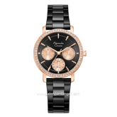 Alexandre Christie Passion AC 2B92 BF BBRBA Black Dial Black Stainless Steel Strap