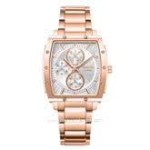 Alexandre Christie AC 6376 BF BRGSLRG Silver Dial Rose Gold Stainless Steel Strap