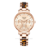 Alexandre Christie Passion AC 2A56 BF BRGRGBO Rose Gold Dial Dual Tone Steel Acetate Strap