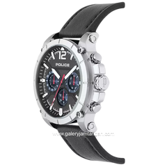 POLICE PL.15724JS/02 Black Leather Strap