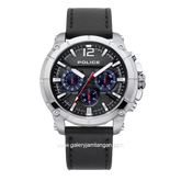 POLICE PL.15724JS/02 Black Leather Strap