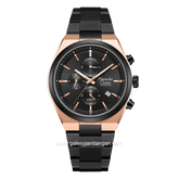 Alexandre Christie Chronograph AC 8697 MC BBRBA Black Dial Black Stainless Steel Strap