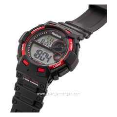 REEBOK RV-PAT-G9-PBPB-WR Black Red Silicone Strap