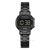 Alexandre Christie Digi AC 9497 LH BIPBA Black Digital Dial Black Stainless Steel Strap
