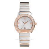 CHRIST VERRA ELORA CV 51128L-14 SLV Silver Rosegold Stainless Steel Strap