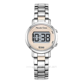 Alexandre Christie Digi AC 9497 LH BSSLG Smoke Grey Digital Dial Stainless Steel Strap