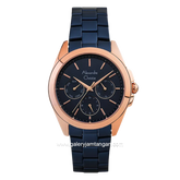 Alexandre Christie AC 2977 BF BURBU Dark Blue Dial Dark Blue Stainless Steel Strap