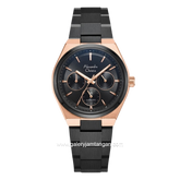 Jam Tangan Alexandre Christie AC 8697 BF BBRBA Sapphire Black Dial Black Stainless Steel Strap