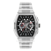 CHRIST VERRA CV 12381G-11 Silver Dial Black Stainless Steel Strap