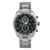 SEIKO Chronograph SNDD35P1 Black Dial Stainless Steel Strap