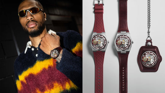 Tissot PRX Skeleton x Damian Lillard: Hadir dengan Strap Burgundy, Bisa Jadi Pocket Watch, dan Bermesin Manual Winding