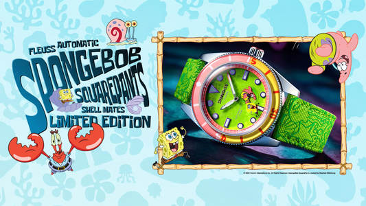 Spinnaker Rilis Fleuss Automatic SpongeBob SquarePants Shell Mates Limited Edition