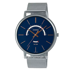 CASIO MTP-B105M-2AVDF Silver Dial Blue Sandrope Stainless Steel