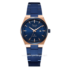 Alexandre Christie AC 8697 LD Blue Rosegold Shappire Stainless Steel