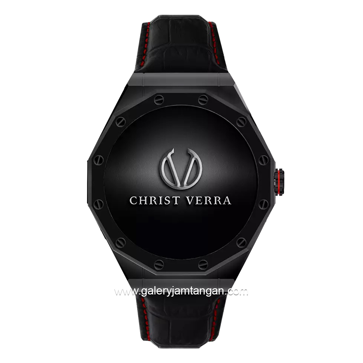 CHRIST VERRA CV BEYOND 0426BLK Smartwatch Black Leather Free Strap