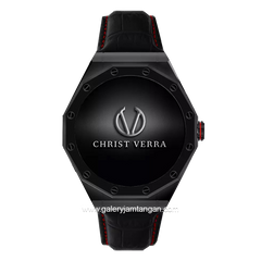 CHRIST VERRA CV BEYOND 0426BLK Smartwatch Black Leather Free Strap