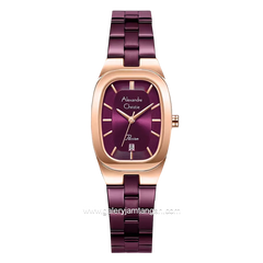 Alexandre Christie Passion AC 2B53 LD Purple Rosegold Stainless Steel Strap