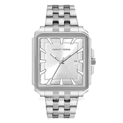 CHRIST VERRA CV12083G-11 SLV Men Watches Silver Dial White Stainless Steel