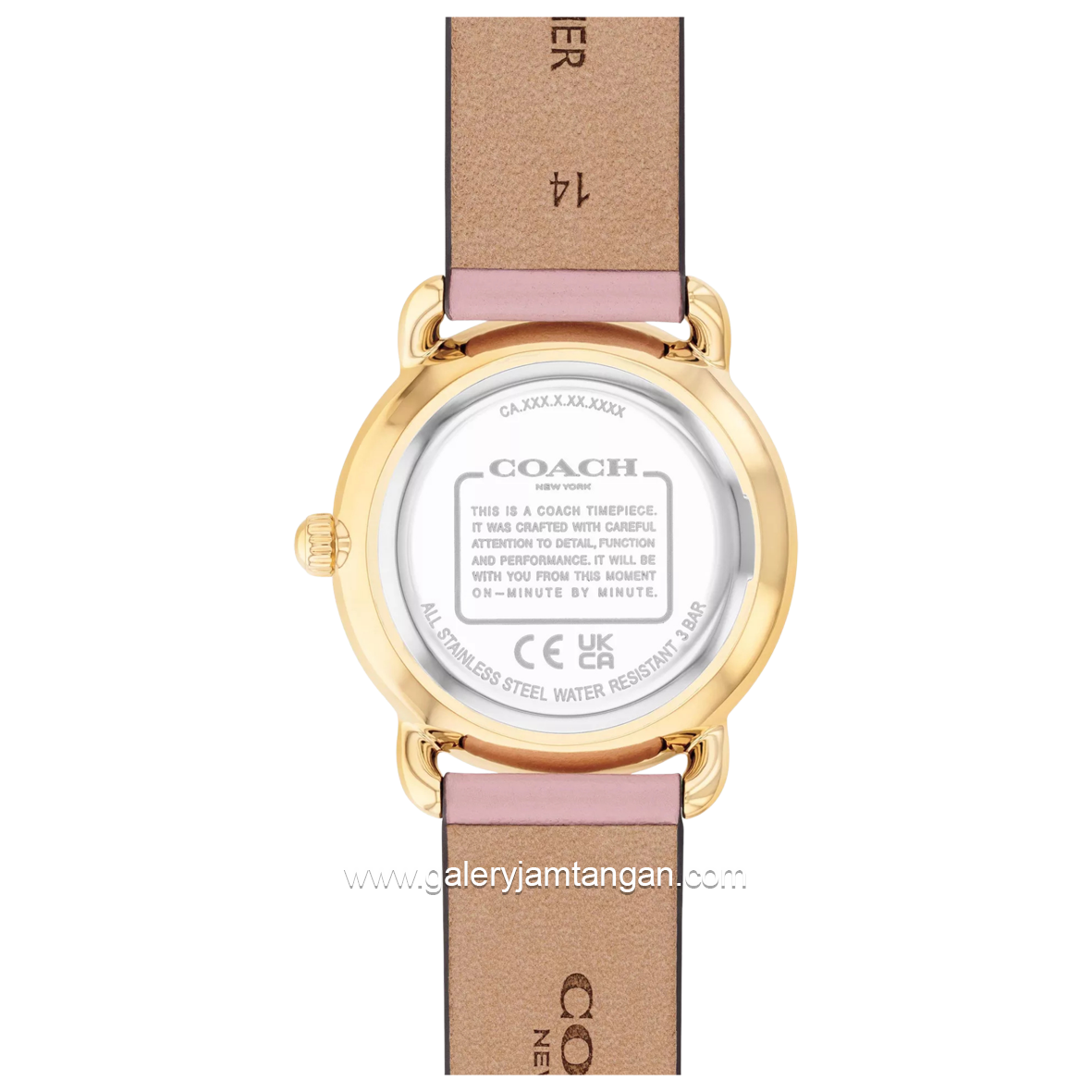 COACH ELLIOT 14000137 Pink Leather Strap