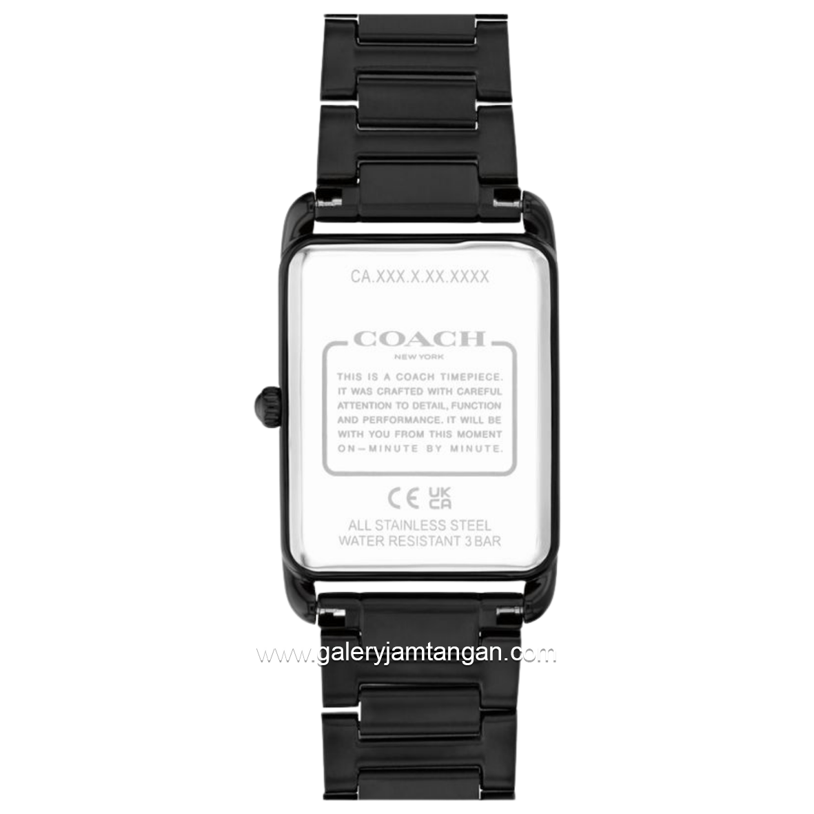 COACH 14400049 Elliot Black Stainless Steel Strap