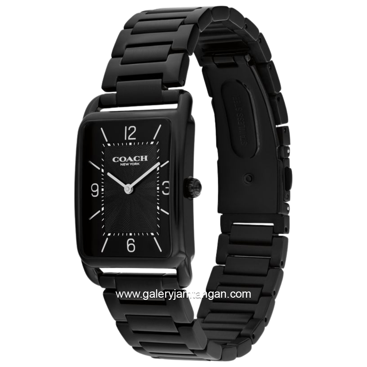 COACH 14400049 Elliot Black Stainless Steel Strap