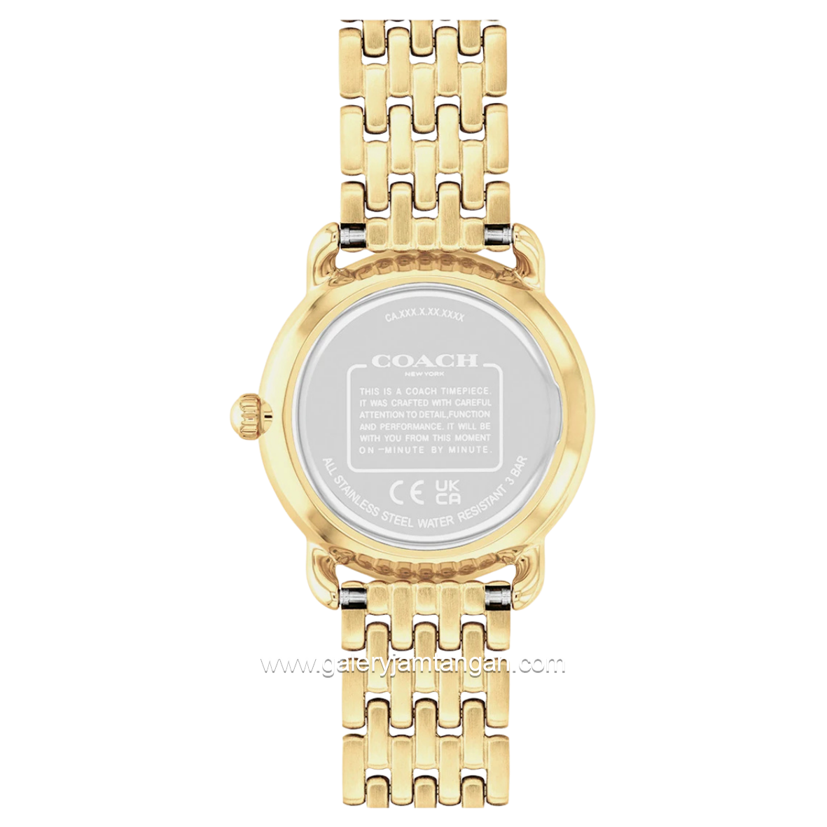 COACH ELLIOT 14504370 Gold Stainless Steel Strap