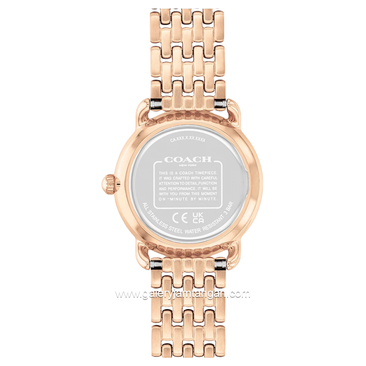 COACH 14504371 Elliot Rose Gold Stainless Steel Strap